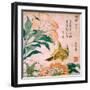 Peony and Canary by Katsushika Hokusai-Fine Art-Framed Photographic Print