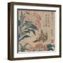 Peony and Canary, circa 1825-Katsushika Hokusai-Framed Art Print