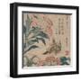 Peony and Canary, circa 1825-Katsushika Hokusai-Framed Art Print