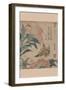 Peony and Canary-Katsushika Hokusai-Framed Art Print