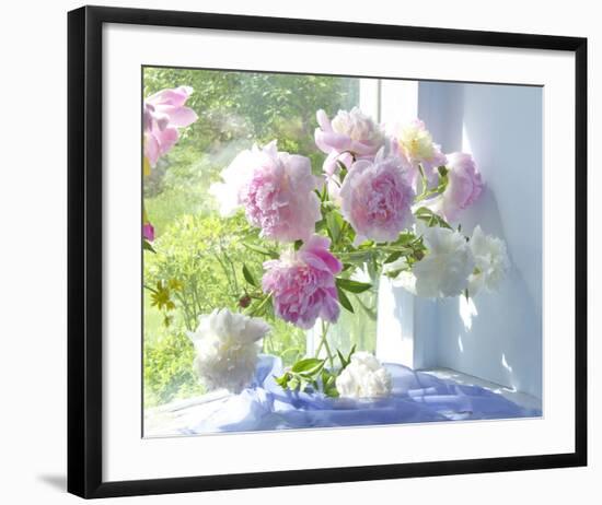 Peony Bouquet-Judy Stalus-Framed Premium Giclee Print