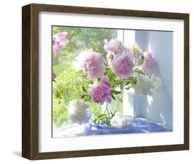 Peony Bouquet-Judy Stalus-Framed Art Print