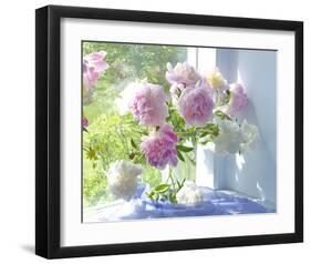 Peony Bouquet-Judy Stalus-Framed Art Print