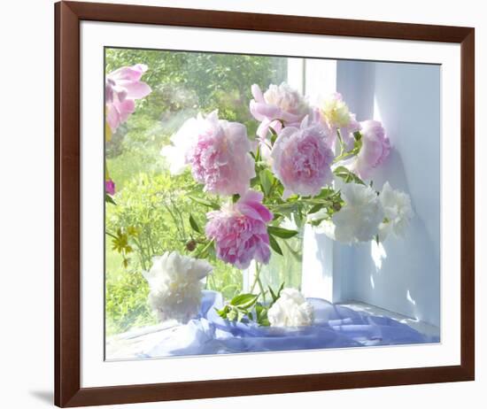 Peony Bouquet-Judy Stalus-Framed Art Print