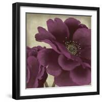 Peony Dusk I-Linda Wood-Framed Giclee Print