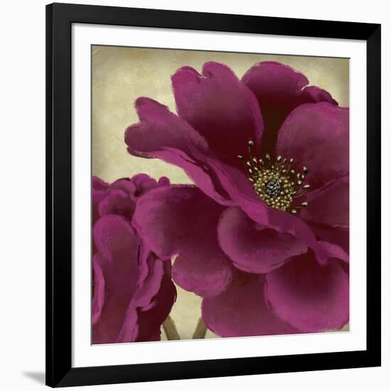 Peony Dusk II-Linda Wood-Framed Art Print