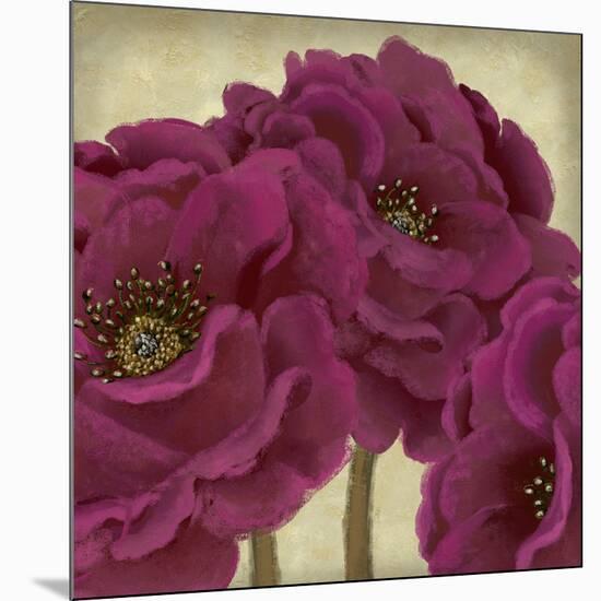 Peony Dusk II-Linda Wood-Mounted Art Print