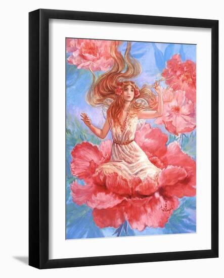 Peony Fairy-Judy Mastrangelo-Framed Giclee Print