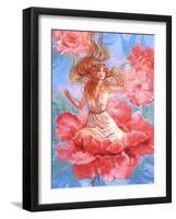 Peony Fairy-Judy Mastrangelo-Framed Giclee Print