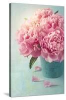 Peony Flowers in a Vase-egal-Stretched Canvas