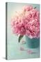 Peony Flowers in a Vase-egal-Stretched Canvas