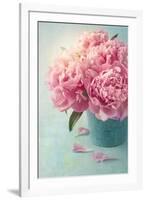 Peony Flowers in a Vase-egal-Framed Photographic Print