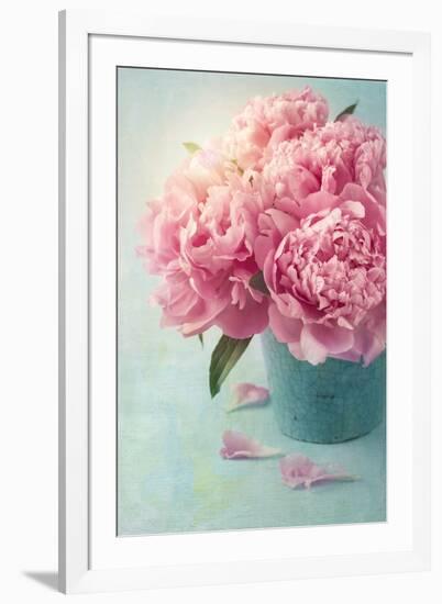 Peony Flowers in a Vase-egal-Framed Photographic Print