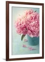 Peony Flowers in a Vase-egal-Framed Photographic Print