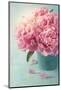 Peony Flowers in a Vase-egal-Mounted Photographic Print