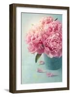 Peony Flowers in a Vase-egal-Framed Photographic Print