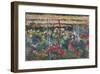 Peony Garden, 1887-Claude Monet-Framed Premium Giclee Print