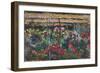 Peony Garden. 1887-Claude Monet-Framed Giclee Print
