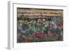 Peony Garden. 1887-Claude Monet-Framed Giclee Print