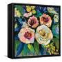 Peony Garden-Jeanette Vertentes-Framed Stretched Canvas