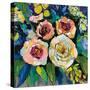 Peony Garden-Jeanette Vertentes-Stretched Canvas