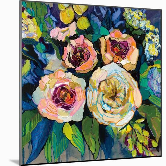 Peony Garden-Jeanette Vertentes-Mounted Art Print