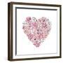 Peony Heart-Martina Pavlova-Framed Art Print