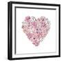 Peony Heart-Martina Pavlova-Framed Art Print