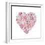 Peony Heart-Martina Pavlova-Framed Art Print