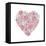 Peony Heart-Martina Pavlova-Framed Stretched Canvas