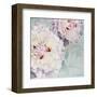 Peony on Blue-Elizabeth Hellman-Framed Art Print