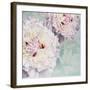 Peony on Blue-Elizabeth Hellman-Framed Art Print