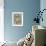 Peony on Soft Blue-Silvia Vassileva-Framed Art Print displayed on a wall