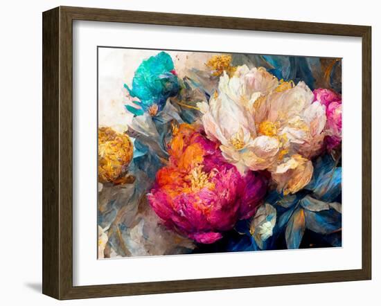 Peony Opera II-null-Framed Giclee Print