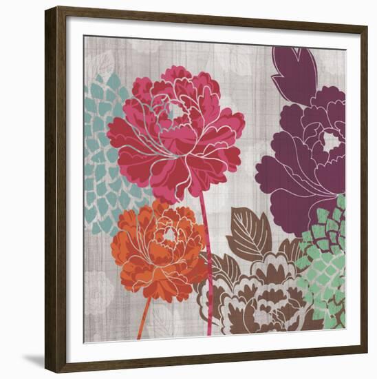 Peony Patterns I-Tandi Venter-Framed Giclee Print