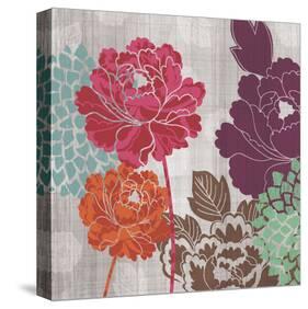 Peony Patterns I-Tandi Venter-Stretched Canvas