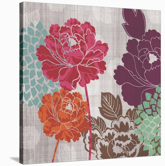 Peony Patterns I-Tandi Venter-Stretched Canvas