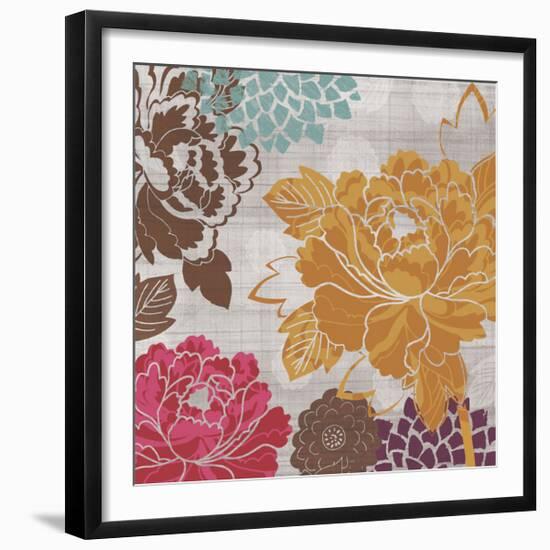 Peony Patterns II-Tandi Venter-Framed Giclee Print