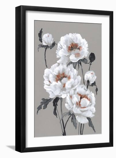 Peony Profusion I-Jennifer Goldberger-Framed Art Print