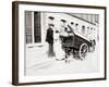 People and Dogcart, Antwerp, 1898-James Batkin-Framed Photographic Print
