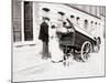 People and Dogcart, Antwerp, 1898-James Batkin-Mounted Photographic Print