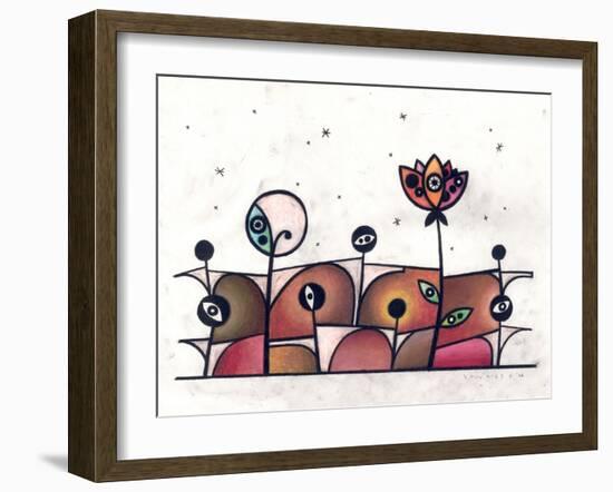 People and Flower-Enrico Varrasso-Framed Art Print