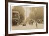 People and Traffic in Cairo, Catskill Mountains, New York State-null-Framed Photographic Print