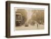 People and Traffic in Cairo, Catskill Mountains, New York State-null-Framed Photographic Print