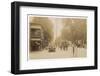 People and Traffic in Cairo, Catskill Mountains, New York State-null-Framed Photographic Print