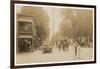 People and Traffic in Cairo, Catskill Mountains, New York State-null-Framed Photographic Print