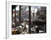 People and Vehicles in the Spice Market, Chandni Chowk Bazaar, Old Delhi, Delhi, India-Eitan Simanor-Framed Photographic Print
