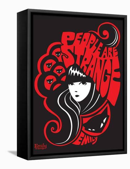 People Are Strange-Emily the Strange-Framed Stretched Canvas