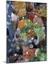 People at a Fruit and Vegetable Stall in the Market Hall in Funchal, Madeira, Portugal-Hans Peter Merten-Mounted Photographic Print