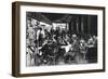 People at a Pavement Cafe, Paris, 1931-Ernest Flammarion-Framed Giclee Print